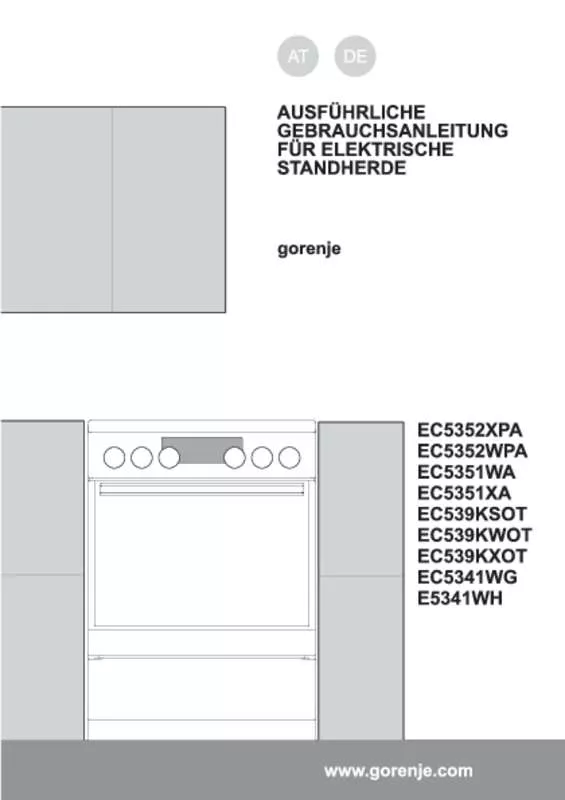 Mode d'emploi GORENJE EC52CLI