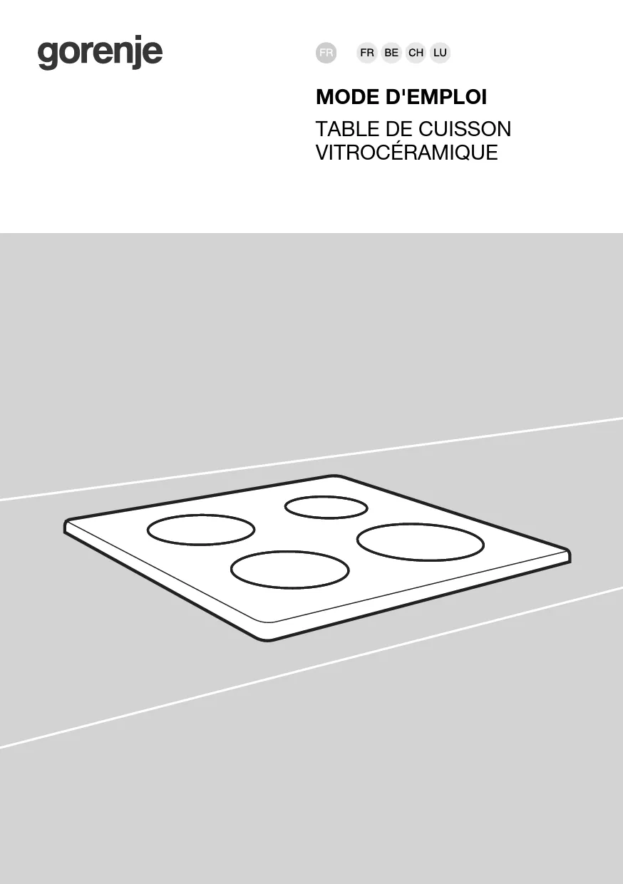 Mode d'emploi GORENJE ECS959BCSC