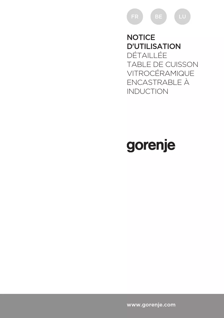 Mode d'emploi GORENJE ECT641BSC