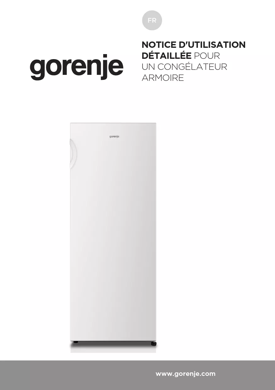 Mode d'emploi GORENJE FN4172CW