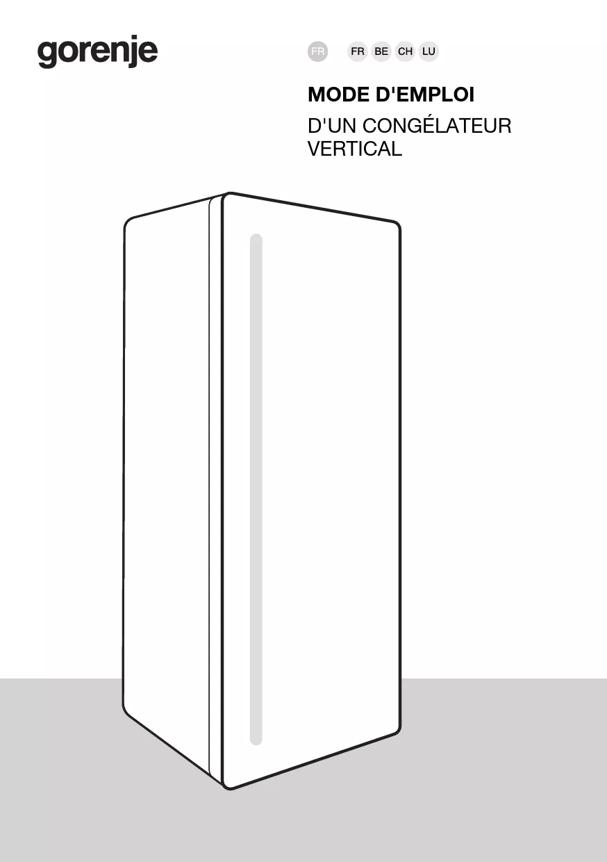 Mode d'emploi GORENJE FN619EEW5