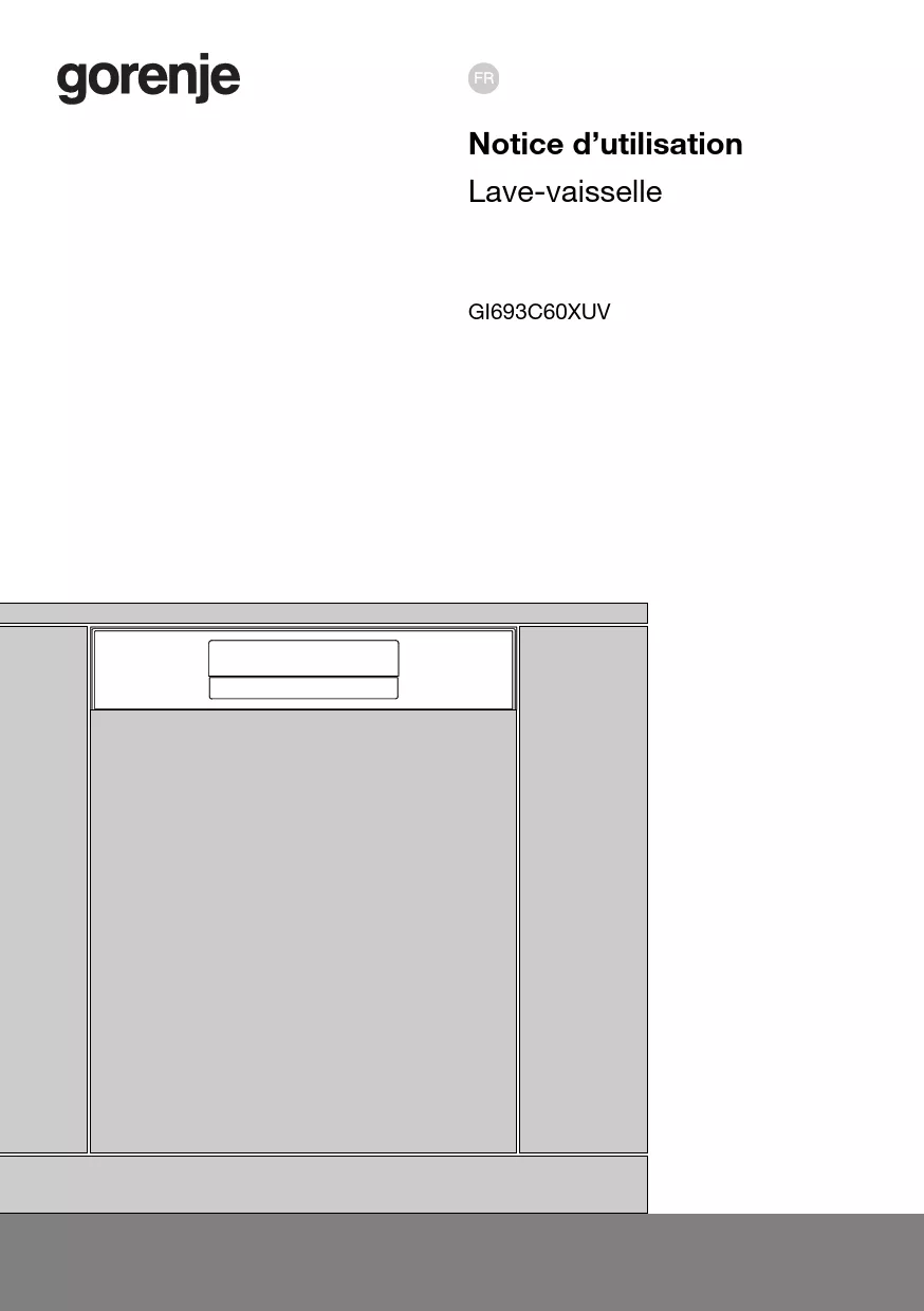 Mode d'emploi GORENJE GI693C60XUV