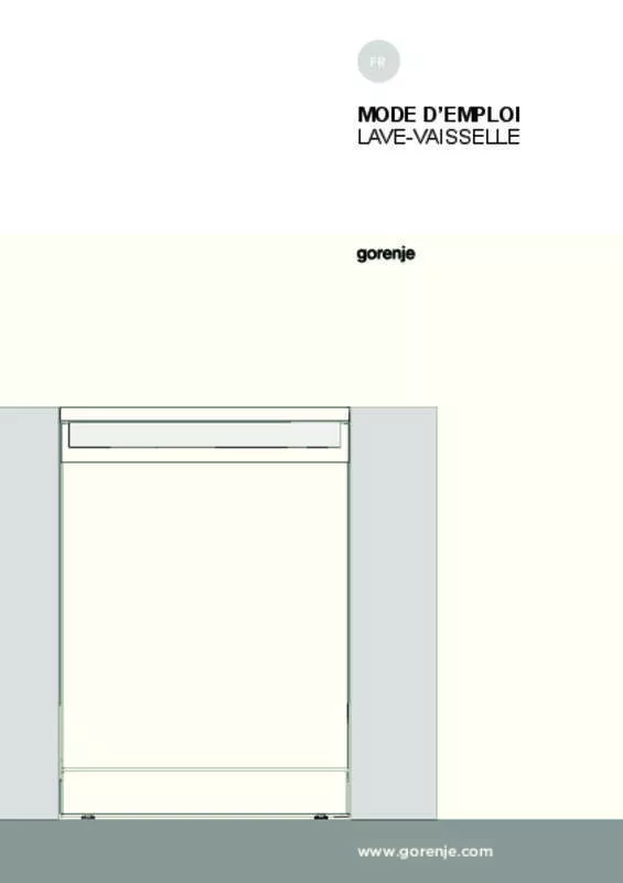 Mode d'emploi GORENJE GS66260X