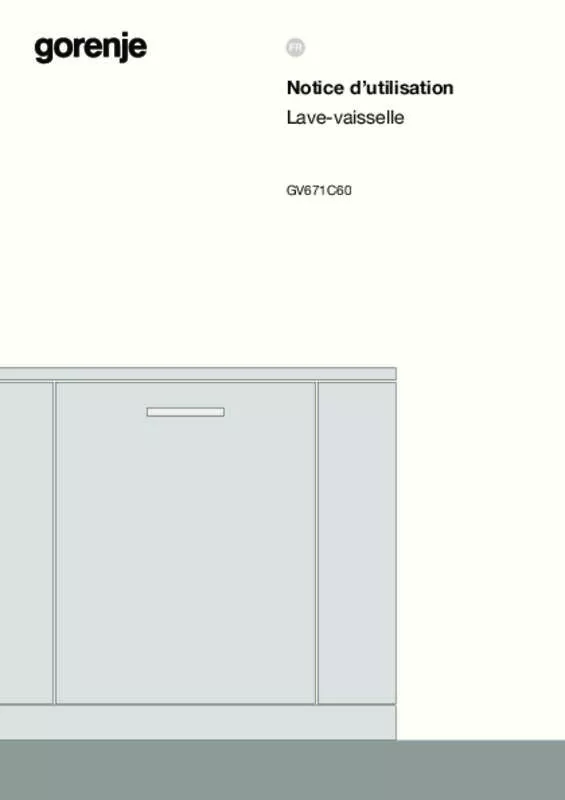 Mode d'emploi GORENJE GV671C60