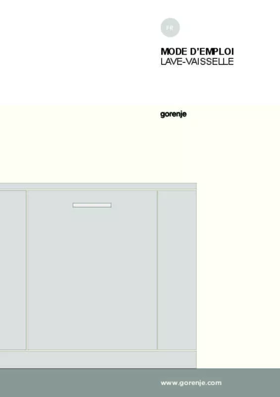 Mode d'emploi GORENJE GV67260