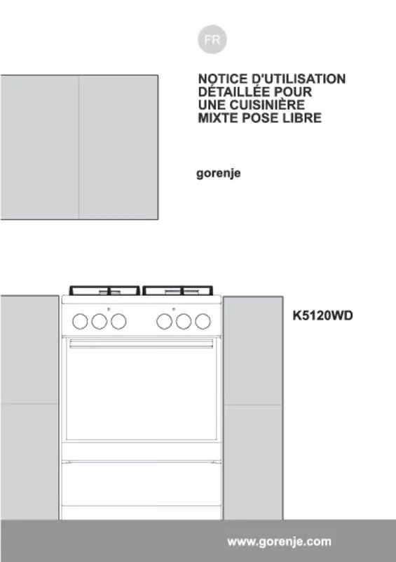 Mode d'emploi GORENJE K5120WD