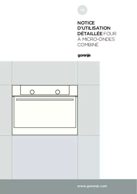 Mode d'emploi GORENJE MHO170SRM