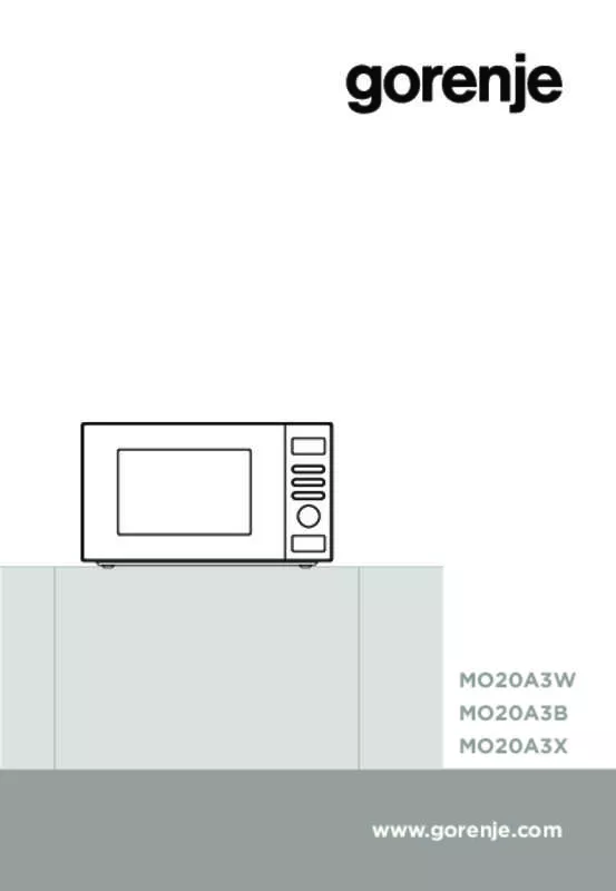 Mode d'emploi GORENJE MO20A3B