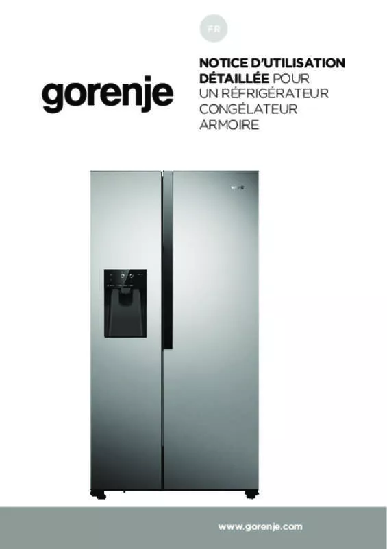 Mode d'emploi GORENJE NRS9181VX