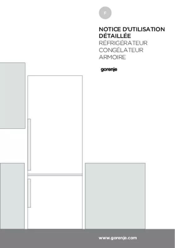 Mode d'emploi GORENJE ORK192R