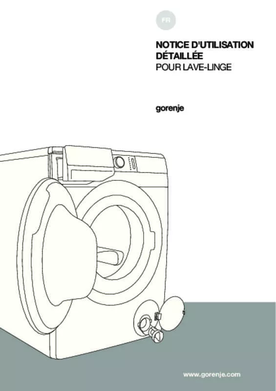 Mode d'emploi GORENJE WA946