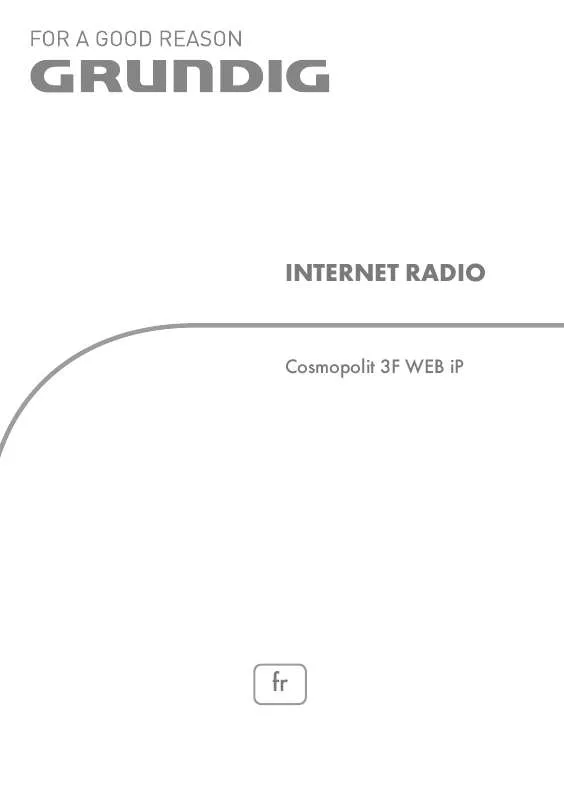 Mode d'emploi GRUNDIG COSMOPOLIT 3 MWEB