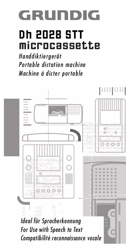 Mode d'emploi GRUNDIG DH 2028 STT