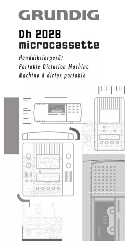 Mode d'emploi GRUNDIG DH 2028