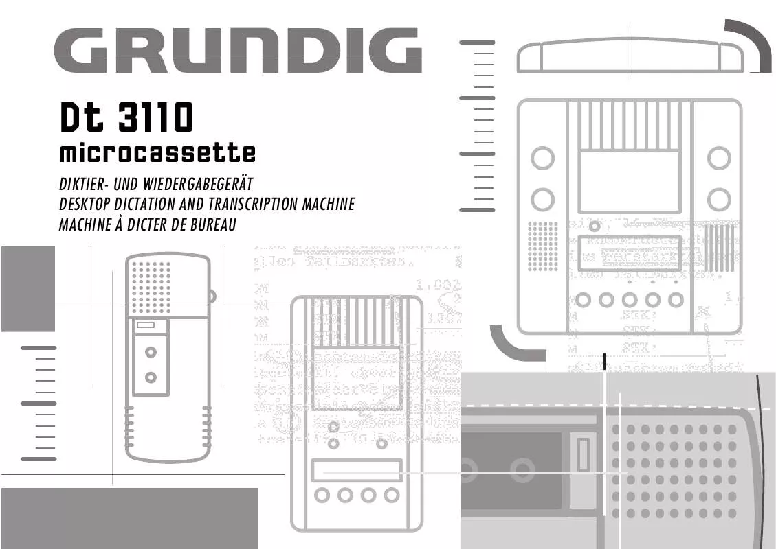 Mode d'emploi GRUNDIG DT 3110