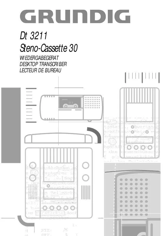 Mode d'emploi GRUNDIG DT 3211