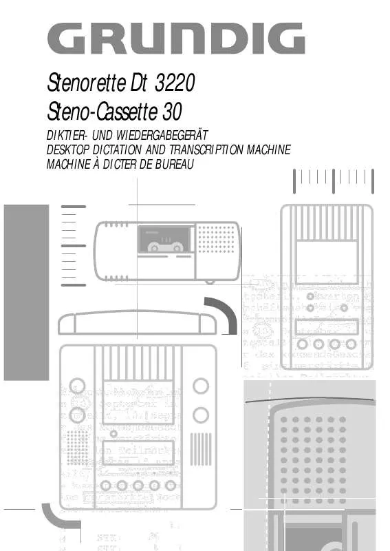 Mode d'emploi GRUNDIG DT 3220