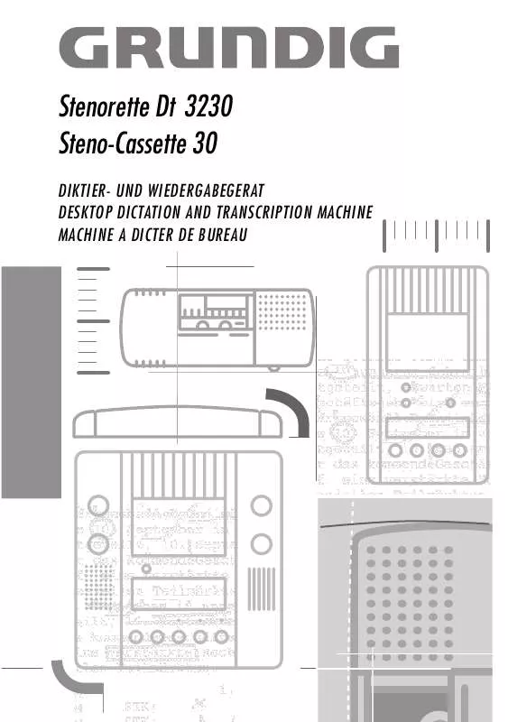 Mode d'emploi GRUNDIG DT 3230