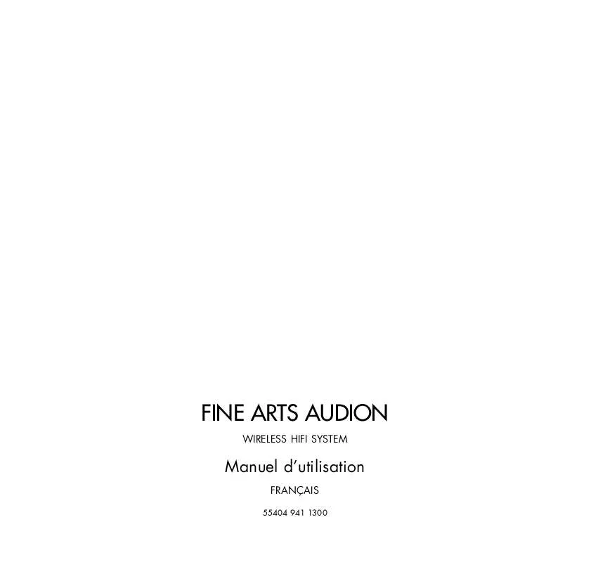 Mode d'emploi GRUNDIG FINE ARTS AUDION RCD 8300