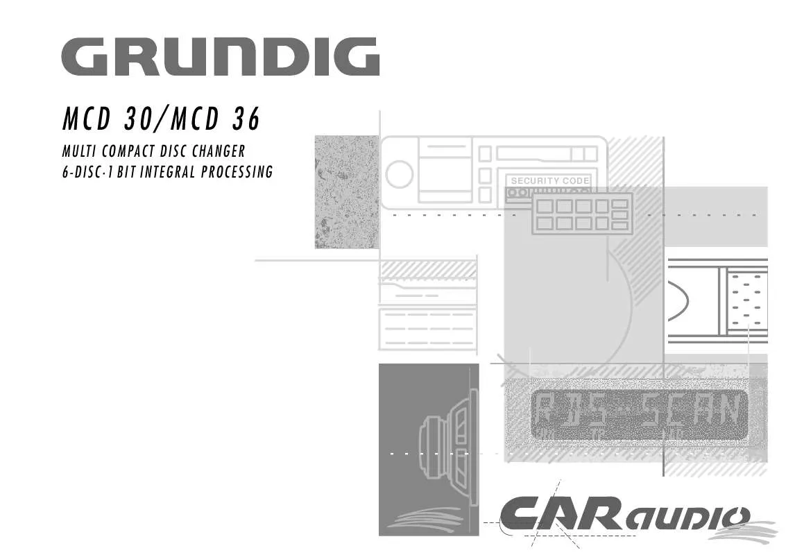 Mode d'emploi GRUNDIG MCD 36