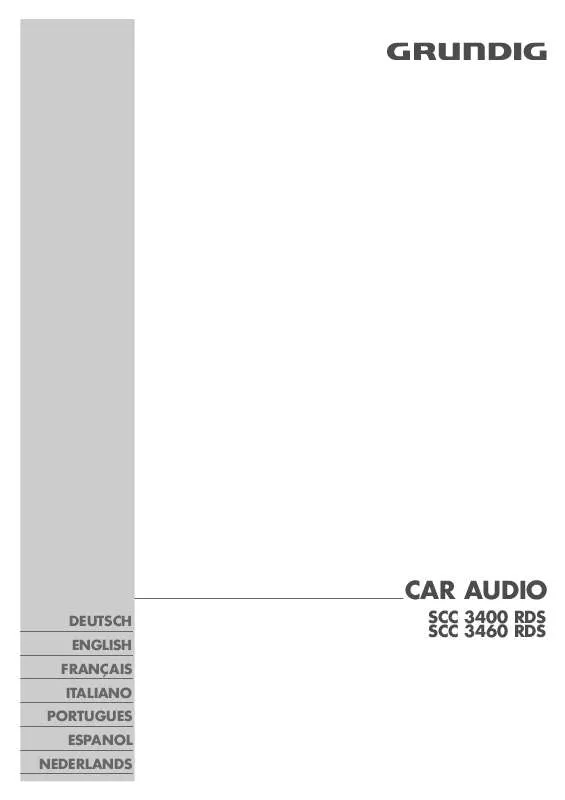 Mode d'emploi GRUNDIG SCC 3460 RDS