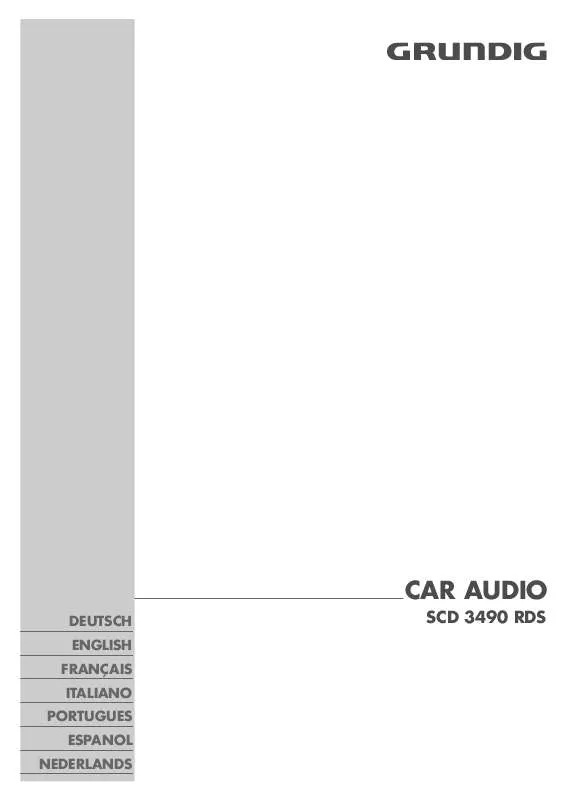 Mode d'emploi GRUNDIG SCD 3490 RDS