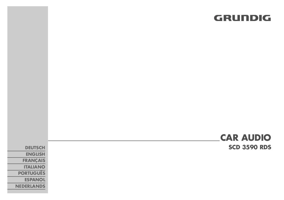 Mode d'emploi GRUNDIG SCD 3590 RDS