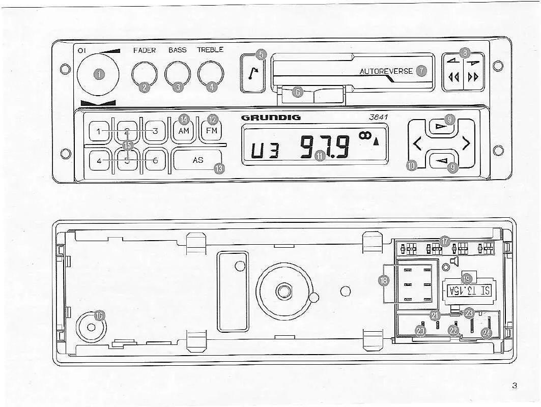 Mode d'emploi GRUNDIG WKC 3841