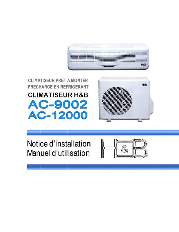 Mode d'emploi H&B AC12000