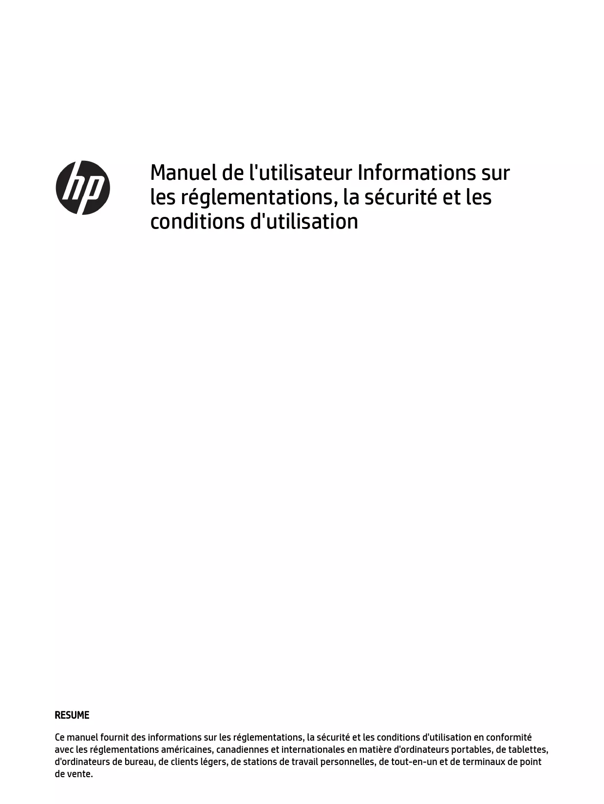 Mode d'emploi HP PRO X2 410 G1 (H6Q33EA)