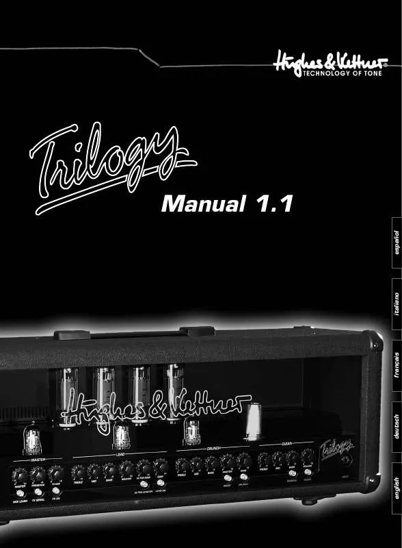 Mode d'emploi HUGHES & KETTNER TRILOGY