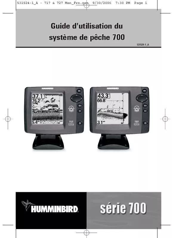 Mode d'emploi HUMMINBIRD 717