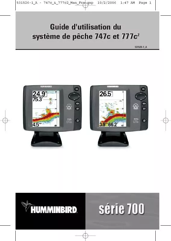 Mode d'emploi HUMMINBIRD 747C