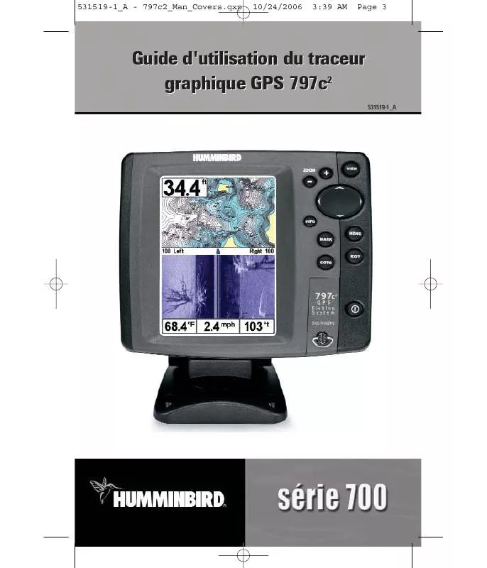 Mode d'emploi HUMMINBIRD 797C2