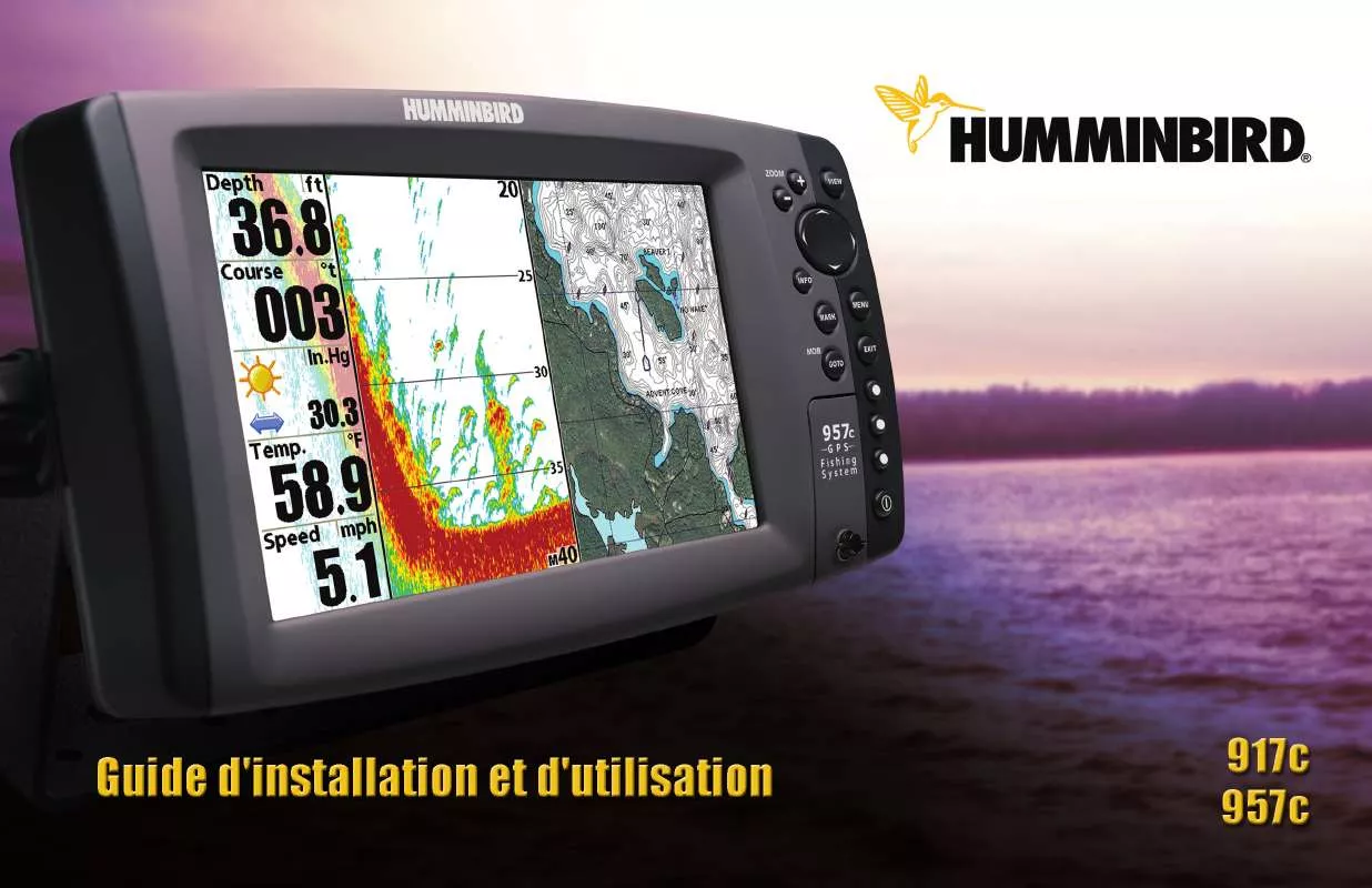 Mode d'emploi HUMMINBIRD 957C