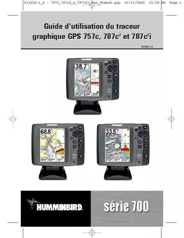 Mode d'emploi HUMMINBIRD GPS 757C