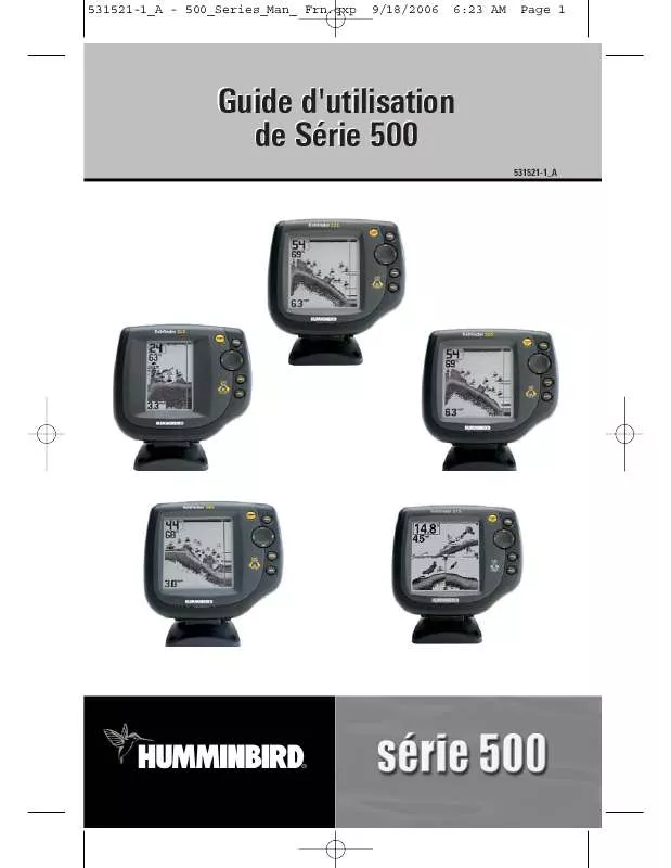 Mode d'emploi HUMMINBIRD SERIE 500