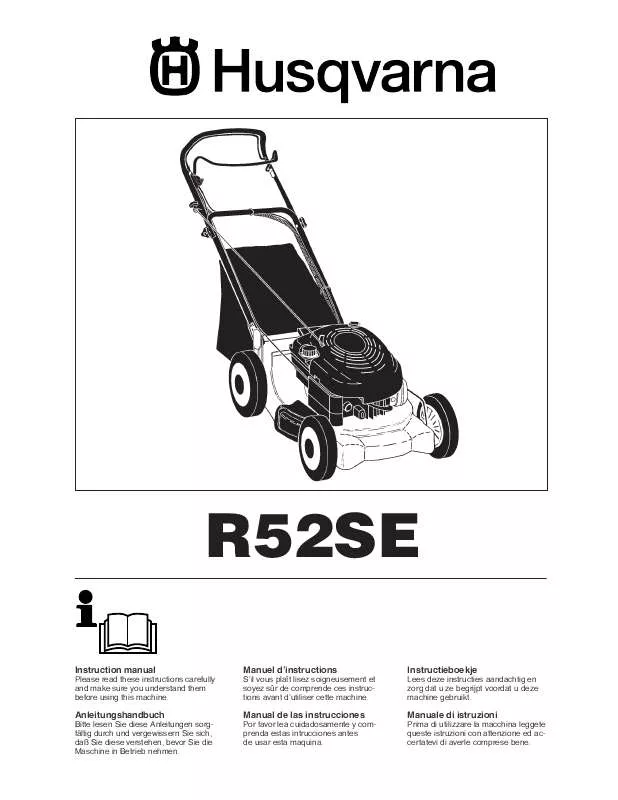 Mode d'emploi HUSQVARNA R 52ED