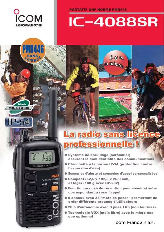 Mode d'emploi ICOM IC-4088SR