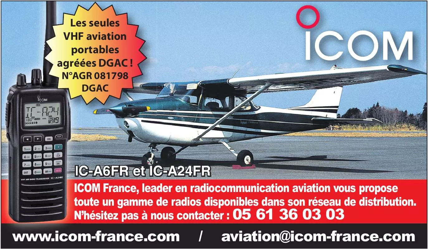 Mode d'emploi ICOM IC-A6FR