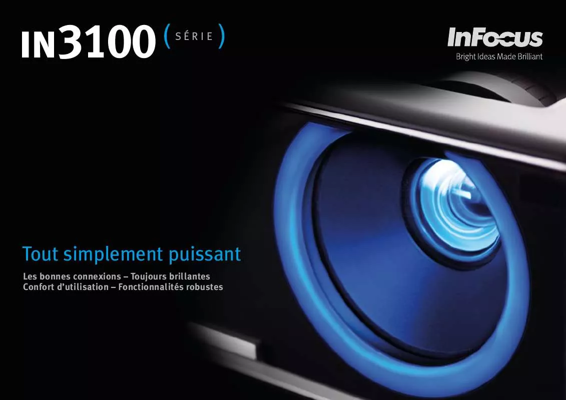 Mode d'emploi INFOCUS IN3100