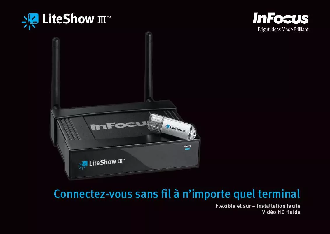 Mode d'emploi INFOCUS LITESHOW III