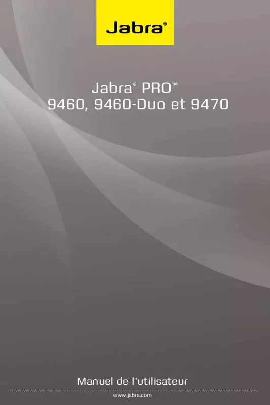 Mode d'emploi JABRA 9470