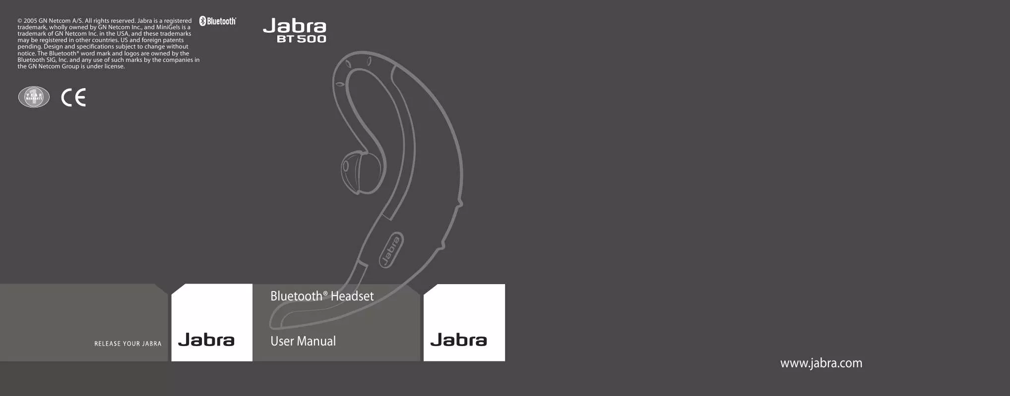 Mode d'emploi JABRA BT500