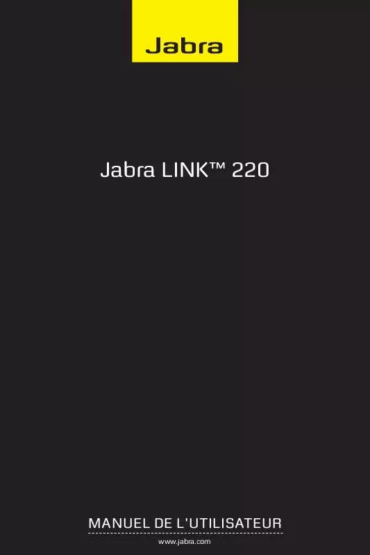Mode d'emploi JABRA LINK 220
