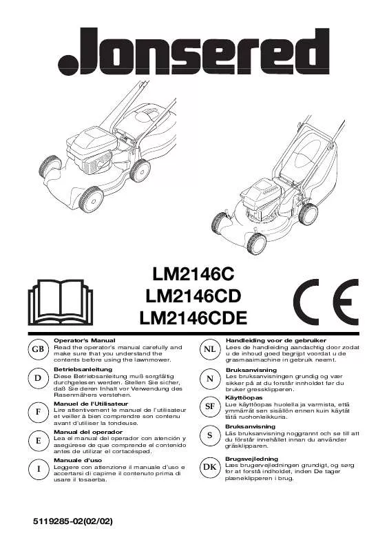 Mode d'emploi JONSERED LM 2146 C