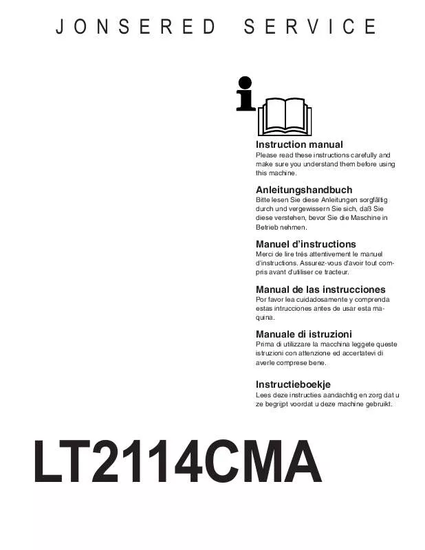 Mode d'emploi JONSERED LT 2114 CMA