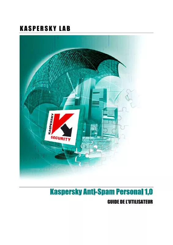 Mode d'emploi KASPERSKY ANTI-SPAM PERSONAL 1.0