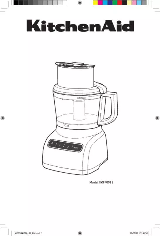 Mode d'emploi KITCHENAID 5KFP0925EOB