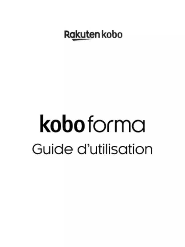 Mode d'emploi KOBO FORMA